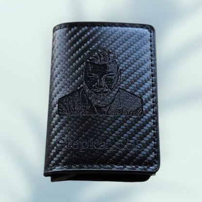Personalisiert Foto Geldbörse / Portemonnaie / Kreditkarten Etuis mit Gravur